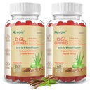 DGL Gummies | Deglycyrrhizinated Licorice Root Extract, Quercetin, Aloe Vera, Anise Seed Powder | Gut Health, Stomach Soothe, Gerd Support, Digestive Comfort | Gluten Free, 120 ct(Strawberry Flavor)