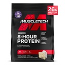 MuscleTech Platinum 8-Hour Protein Powder - 7 Fontes de proteína Premium com Whey & Casein Protein para aumento do músculo magro, força e recuperação melhorada - bolo de baunilha, 50 Servings