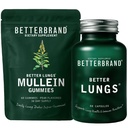 Melhor marca melhor saco de saúde dos pulmões - melhores pulmões e chicletes Mullein - completo pacote de bem-estar respiratório: melhores pulmões e chicletes Mullein - 30 dias de fornecimento