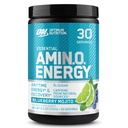 Optimum Nutrition Amino Energy - Pré-treino com chá verde, BCAA, Amino Acids, Keto Friendly, Extrato de café verde, Energia em pó - Mojito de mirtilo, 30 Servings (Packaging May Vary)