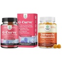 Pacote de G Curve Horny Goat Weed para as mulheres para o humor de energia melhorada e desempenho e chicletes açafrão para adultos flavor de pêssego - extra força comum de apoio chicletes