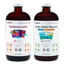 LIQUIDHEALTH Optimum Joint Glucosamine Chondroitin Suplemento & Daily Multi Mineral Multivitamin Bundle para homens e mulheres - Sea Trace Minerals, Bone & Joint Health, Imune Support - Made in USA, Non-GMO