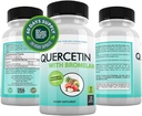 DOCTOR RECOMENDADO COMPLEMENTOS Quercetin 800mg w/Bromelain 165mg Por Servindo- 120 Cápsulas Veggie-Full 60 Dia Abastecimento, Suplemento Vitamina para Suporte e Bioflavonóides, Gluten Free, Não-GMO