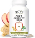 Matys Acid & Indigestion Relief Cápsulas, Alternativa antiácido seguro para refluxo ácido ocasional e azia, Feito com Apple Cider Vinagre, Soy & Gluten Free Vegetarian Cápsulas, 60 Count, 30 Servings