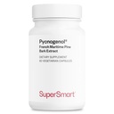 Supersmart - Pycnogenol 200mg por dia (Patenteado & Altamente Biodisponível) - Francês Maritime Pine Bark Extract □ Não-GMO & Gluten Free - 60 Cápsulas Vegetarianas