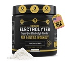 HRDWRK - Eletrólitos Pó Keto Hydration Açúcar Livre de Magnésio, Potássio e Sódio - 100 ServÃμes - Aumente a resistência e reduza a fadiga com este Suplemento de Eletrólitos - Hidratação Máxima
