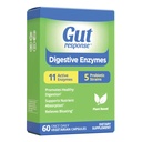 Enzimas Digestivas, Suporte Digestivo, Alivia Bloating, 5 Deformação Probiótica, 11 Enzimas Ativas, 60 Cápsulas