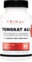 Cápsulas Primal Tongkat Ali (60 Cápsulas / 30 Servings, 1.000 mg por serviço) - Suplemento Long Jack para Homens, Sem Glúten, Suplemento Nutricional Herbal Não-GMO