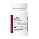 Vantagem Bariátrica B-12 Derretimento Rápido, Suplemento de Vitamina B12 1000 mcg, Derretimento Rápido com 200 mcg de Ácido Fólico para Apoio Nutricional - Cereja Negra, 30 Contagem