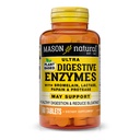 Enzimas Ultra Digestivas Baseadas em Planta MASON NATURAL com Bromelaína, Lactase, Papaína e Protease - Suporta Digestão Saudável e Pode Reduzir Bloating, 60 Cápsulas