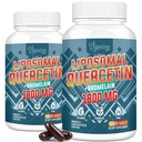Fitossoma de Quercetina Lipossômico, Quercetina com Bromelaína, Zinco e Vitamina C, Complexo de Fitossoma Bioativo, 20X Absorção Mais Alta - 120 Softgels