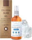 Gel de prata coloidal puro 40 PPM • 100% Natural e apenas 3 Ingredientes • Textura e Absorção ideais (melhor que cremes) • Vidro âmbar e bomba ultra- prática • Ebook incluído • Institut Katharos