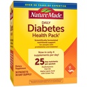 Nature Made Daily Diabetes Health Pack, Suplemento dietético para apoio nutricional, 30 pacotes, 30 suprimentos de dia