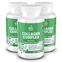 Multi Colágeno Protein Peptides Suplemento Cápsulas - 1800mg Complexo de Colágeno Tipos I, II, III, V, X - Apoio Conjunto, Cabelo Saudável, Pele, Unhas, Vitaminas de Beleza, 100% Natural, Não-GMO 270ct (3)