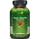 Irwin Naturals Power to Sleep PM - 60 Géis Líquidos Macios - com Melatonina, GABA, Ashwagandha, Valerian Root & L-Theanina - 30 Servimentos