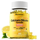Açúcar grátis Citrato de cálcio chicletes 1200mg com vitamina D3 K2, Magnésio, Zinco, HSH para homens e mulheres, Osso, Músculo, Suporte imunológico, Absorção final Suplemento de cálcio, Vegan, 60 Contagem