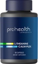 ProHealth L-Theanina Calm-Plex com GABA e 5-HTP (Sunteanina) (100 mg, 60 cápsulas médias)
