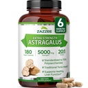 Zazzee Força Extra Astragalus Raiz 20:1 Extrato, 5000 mg Força, 70% Polissacarídeos, 180 Cápsulas Vegan, 6 Mês de Fornecimento, 100% Vegetariano, padronizado e concentrado 20X Extrato, Não-GMO