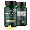 Oliv Pure Berberine Supplement Cápsulas – Berberine HCI 1000mg - Suporte Metabólico Natural com 200mg Extrato de Fruta de Melão Amargo e 50mg Folha de Banaba – 2 Cápsulas Veggie Diário (30 Servões)