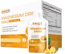 Solução oral de bebida de magnésio com vitamina, zinco e bromelaína de sódio, suplemento de magnésio essencial Imune, saúde óssea e Zzz, sabor de abacaxi, 10 Fl Oz