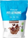 Evolution Advance Nutrition Fit & Strong - Puro Whey Protein Powder com BCAA, 100% grama-alimentado, rápida absorção e rápida digestão para Optimal Muscle Recovery, sabor natural – 2 libras (chocolate)