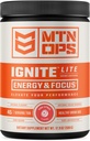 MTN OPS Ignite Lite Energia Beber Pó Gluten Free Nitric Oxide Supplement Drink Mix, L Arginina, L Citrulina, Cafeína e Nootropic Sugar Free Drink Mix, 45 Servings, Pink Citrus