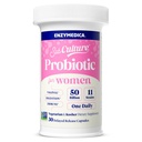 Enzimedica SubCultura Probióticos para a saúde vaginal e urinária da mulher, 50 bilhões de UFC, Suporta Imune + Saúde Digestiva & Regularidade, 30 contagem