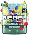 G Combustível Tropical Rain Energy Drink Powder, Mistura de cafeína pré-treino para jogos, Amino sem foco de açúcar, Vitamina + antioxidantes, 9.8 oz (Fruit Medley, 40 Servings)