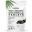 Comprimidos orgânicos de chlorela 400 contagem de alta potência Superalimentos       , Pílulas de clorofila de 100% puro verde Algas , parede de células quebrada para absorção máxima , Vegan Kosher, Não-GMO , 4 tabs por dia (1-Pack)