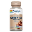 SOLARAY Fermentado Turquia cauda Mushroom Suplemento 1000mg - Total Wellness Suporte - Turquia cauda Mushroom Cápsulas com cogumelos orgânicos - Vegan, Não-GMO, Lab verificado, 60-Day Garantia, 30 Servings