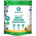 BioTrust Low Carb Protein Powder – Natural e Delicious Whey & Casein Mistura de Vacas Livres de Hormônios alimentados com grama – Não OGM, sem soja, sem glúten, sem hormônio (Vanilla)
