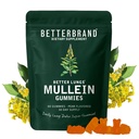 Melhor marca Mullein Gummies para pulmões – 1000mg Suplemento de ervas para desintoxicação pulmonar e suporte respiratório – Pear Flavor Chewable Breathasy Gummy – 30 dias de fornecimento