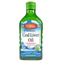 Carlson - Óleo de fígado de bacalhau, 1100 mg Omega-3s, Plus Vitaminas A e D3, Wild Caught Norueguês Óleo de fígado de bacalhau do Árctico, Sustentável Fonte Nórdico Óleo de peixe líquido, maçã verde, 250 ml (8,4 Fl Oz)