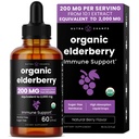 NutraChamps Black Elderberry Syrup, Potente 2000mg 10:1 Extrair Sambucus Elderberry Syrup Antioxidante, Drops Berry Flavor, Liquid Elderberry Extrair Sugar-Free 2 onças, Suporte Imune