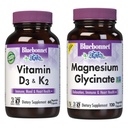 BlueBonnet Nutrition Vitamina D3 e K2, e cápsulas vegetais de magnésio