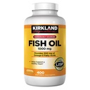 Kirkland assinatura Natural Fish Oil 1000 mg com 300 mg Omega-3 - 400 ct (Pacote de 2)