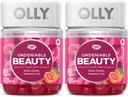 OLLY Gummy de beleza inegável, para cabelo, pele, unhas, Biotina, Vitamina C, Queratina, Suplemento mastigável, Toranja, suprimentos de 30 dias - 120 Contagem