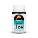 Fonte Naturals L-Lysine Forma Livre -Amino Acid Supplement Suporta Formação Energética e Colágeno* - 500 mg- 50 Comprimidos