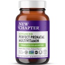 Novo capítulo Vitaminas pré-natais perfeitas avançadas, 192ct, feitas com ingredientes orgânicos, não-GMO para bebê saudável & mãe - folato (metilfolato), ferro fermentado de alimentação inteira, vitamina D3 + gengibre