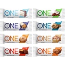 ONE Protein Bars, Sampler Variety Pack, Gluten Free com 20g de proteína e 1g de açúcar, Pantry Staples, 2,12 oz (8 contagem)
