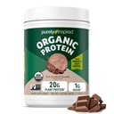 Puramente inspirado Planta-baseado em pó de proteína para homens e mulheres, rico chocolate decadente (16 Servings) - Vegan & Organic - 20g de pó de proteína de ervilha para smoothies & Shakes - Dairy-Free, & Gluten-Free