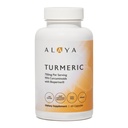 Alaya Naturals Turmeric Curcumin Suplemento com BioPerine – 750mg por serviço, 95% Curcumin Extract Turmeric Cápsulas para Conforto Conjunto, Mobilidade e Absorção – Não-GMO, Vegan, Lab Tested