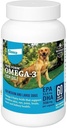 Dicas de corte Omega-3 óleo de peixe suplemento líquido para cães médios e grandes, 60 contagem