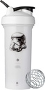 BlenderBottle Star Wars Shaker Garrafa Pro série perfeita para batidos de proteína e pré-treino, 28-ounce, Stormtrooper