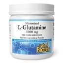 Fatores naturais, micronizado L-Glutamina Drink Mix 5000 mg, Suporta Músculos e Imune Função, 8 Oz