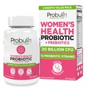 Probulina Mulheres Probiótico - Vaginal, UT, Gut & Imune Saúde com Lactobacillus Reuteri - 20 Bilhões UFC, 12 Probiótico Strains & Prebióticos - 60 Vegan, Cápsulas Glúteas para Poço Inteiro