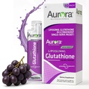 Aurora Nutrascience Mega-Liposomal Líquido Glutationa, Imune & Antioxidante Gut Health Support Supplement, 750 mg por serviço, Não-GMO, Açúcar-Livre, 10 Pacotes de serviço único