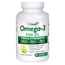 EffiHealth Omega-3 Fish Oil - Triple Strength 2500mg Fish Oil, 1200mg EPA, 600mg DHA - Suporta saúde do coração, saúde do cérebro e apoio imunológico – sabor limão, óleo de peixe arroto