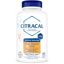 Citracal liberação lenta- cálcio 1200 mg com vitamina D3, Magnésio, Suplemento de cálcio, Apoio à saúde óssea, Tome uma vez diariamente Caplet, 185 contagem
