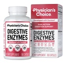 Enzimas Digestivas da Escolha Médica - Multi Enzimas, Prebióticos Orgânicos e Probióticos para Saúde Digestiva & Gut Health - Refeição Tempo Desconforto alívio & Bloating - Dual Action Approach - 180 CT